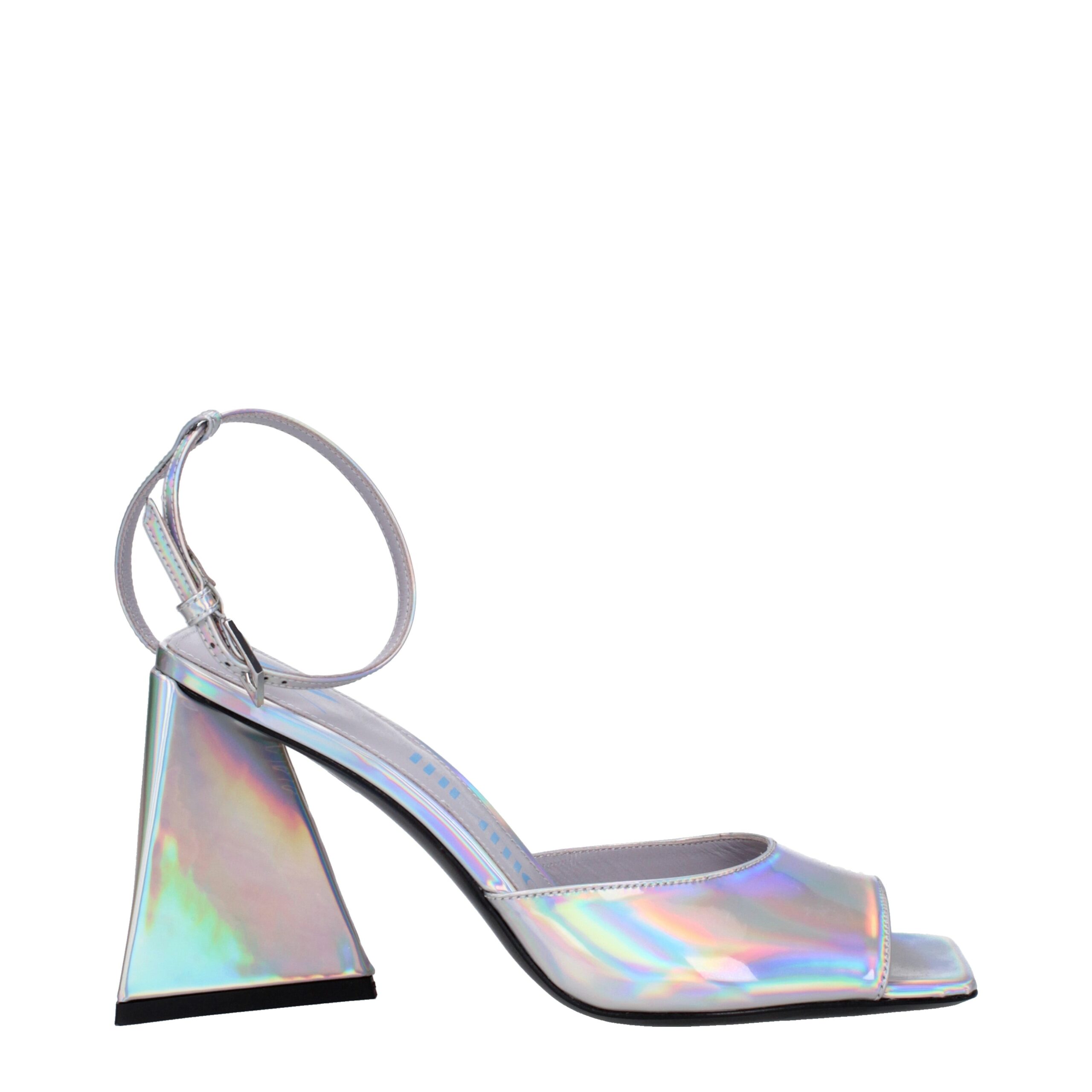 Gray Leather Sandal