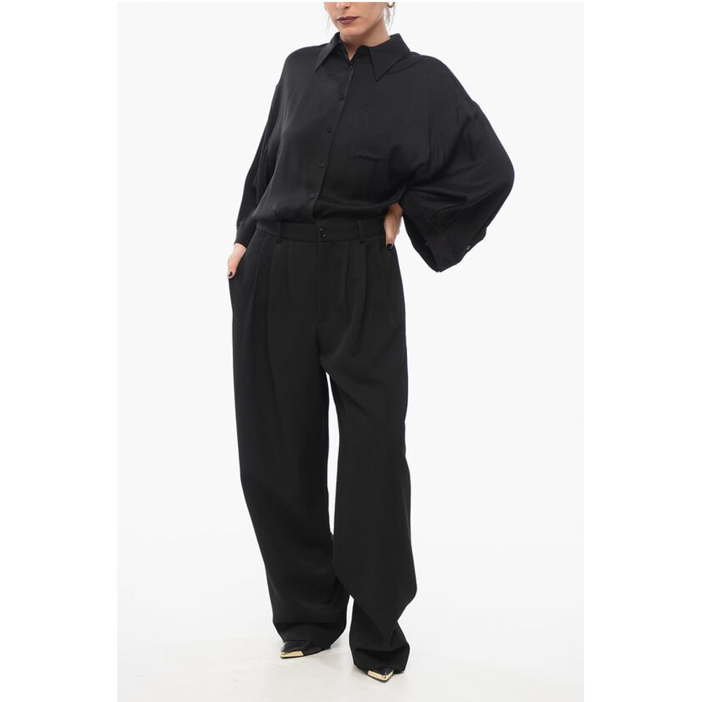 Pleated Wide Leg Pants