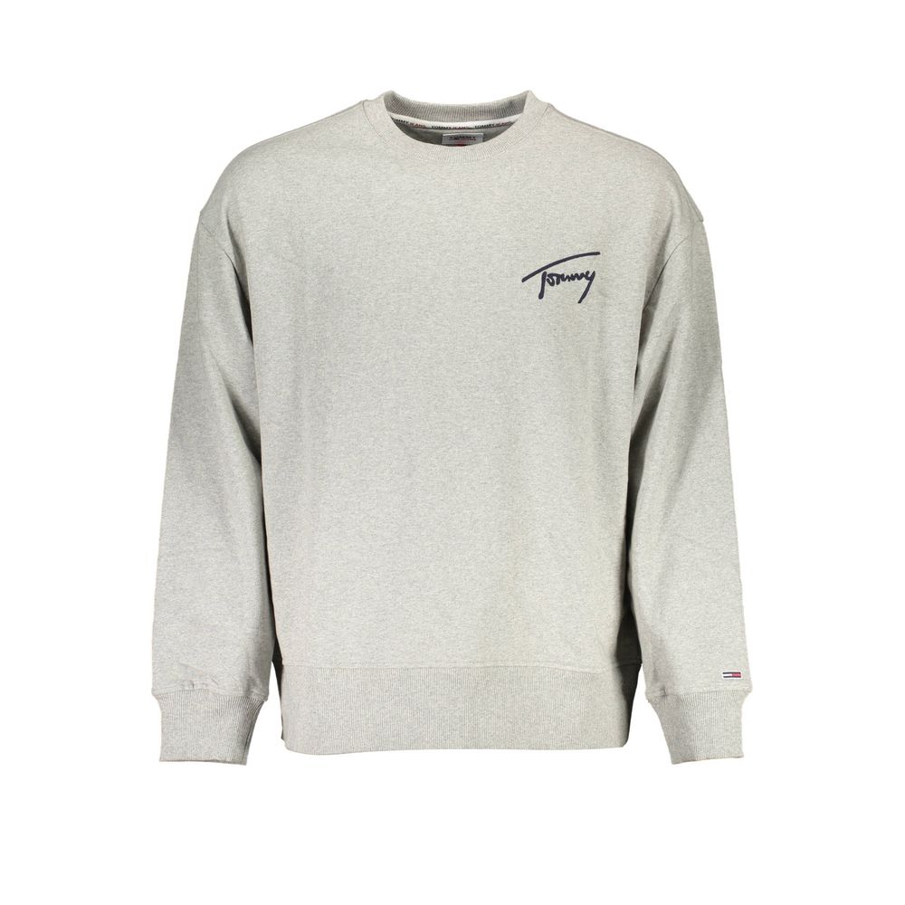 Gray Cotton Men Sweater