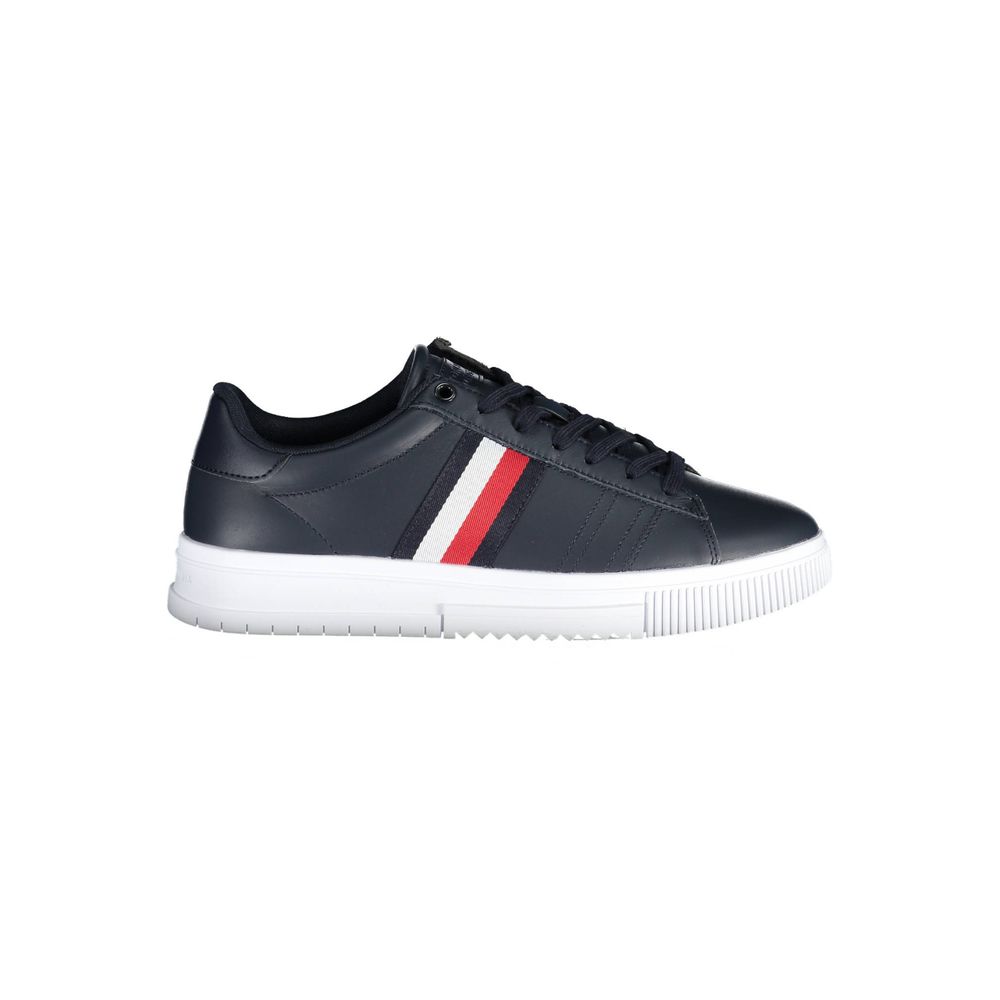 Blue Polyester Sneaker