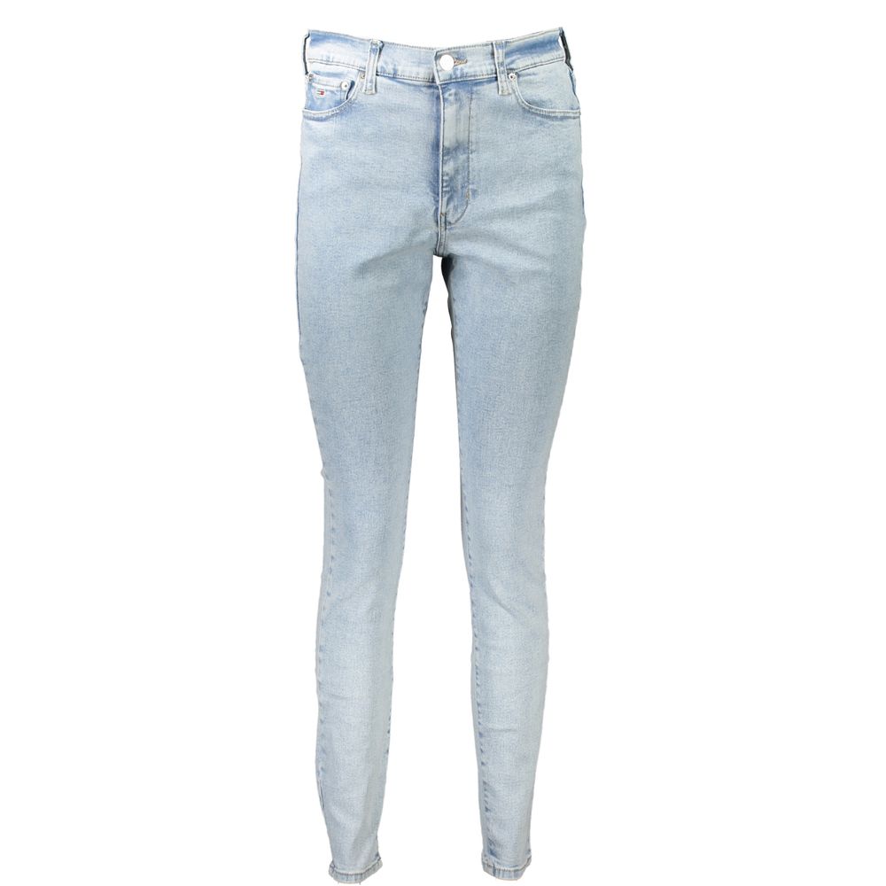 Light Blue Cotton Women Jeans