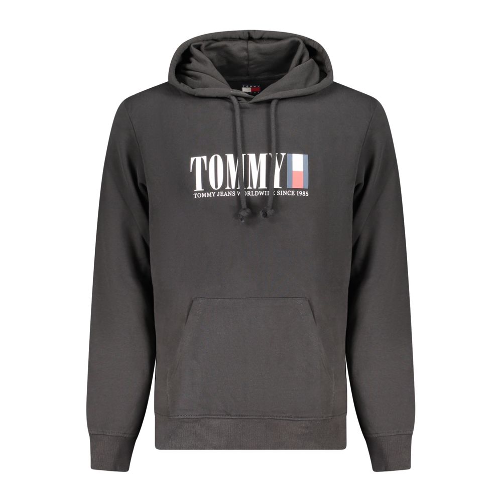 Black Cotton Men Sweater