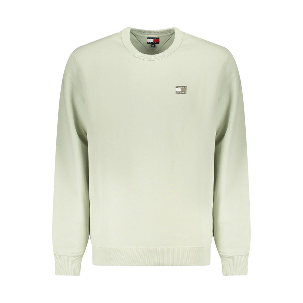Green Cotton Men Sweater