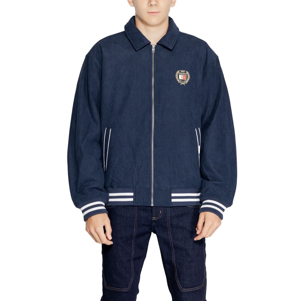 Blue Recycled Polyester Jackets & Coat