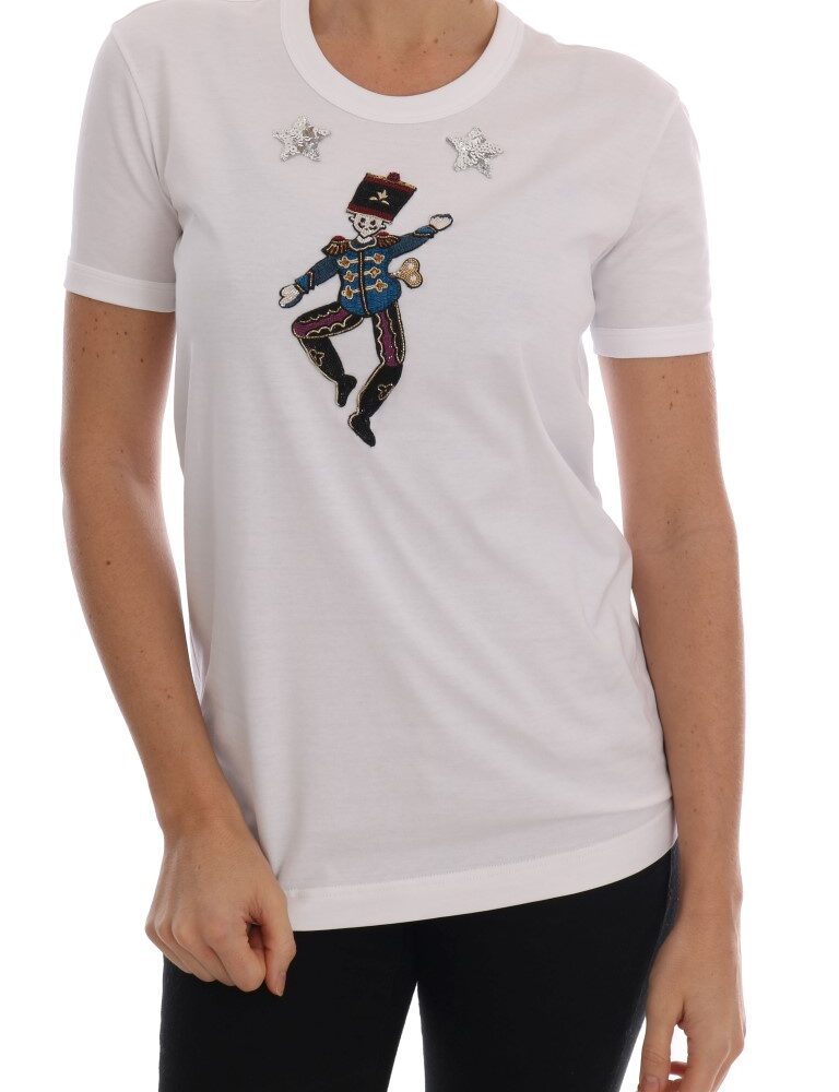 Sequined Fairy Tale Cotton T-Shirt