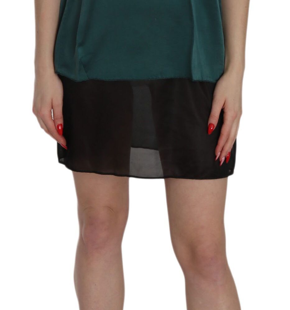 Elegant Spaghetti Strap Silk Mini Dress