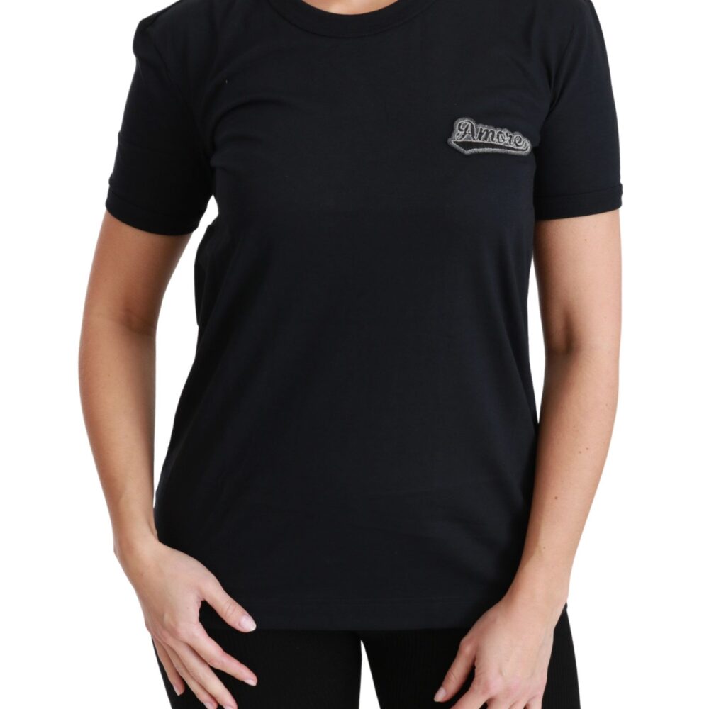 Elegant Crewneck Blue Amore Tee