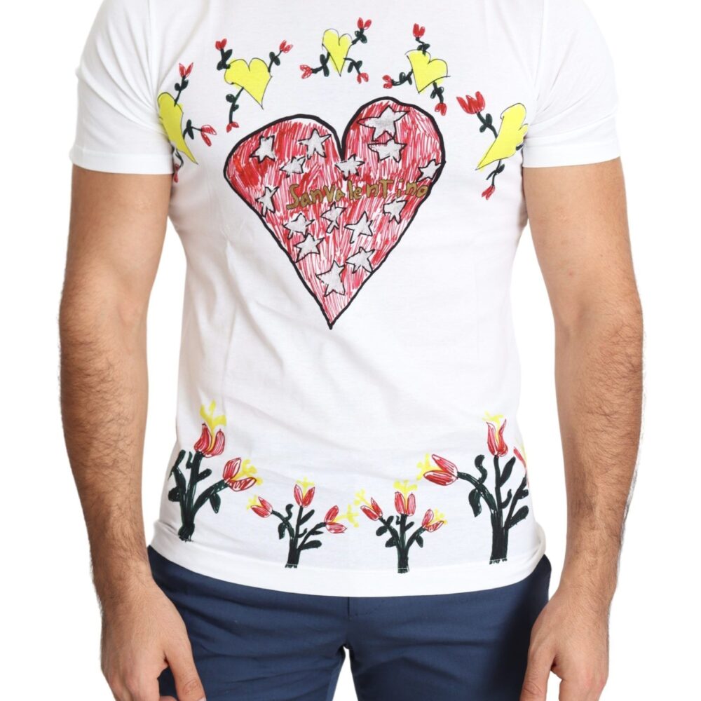 Chic Saint Valentine Print Crew Neck T-Shirt
