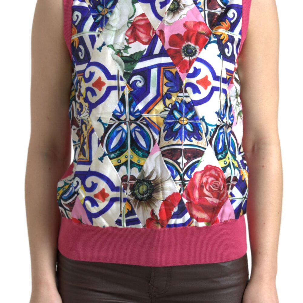 Elegant Cashmere-Silk Blend Crew Neck Top