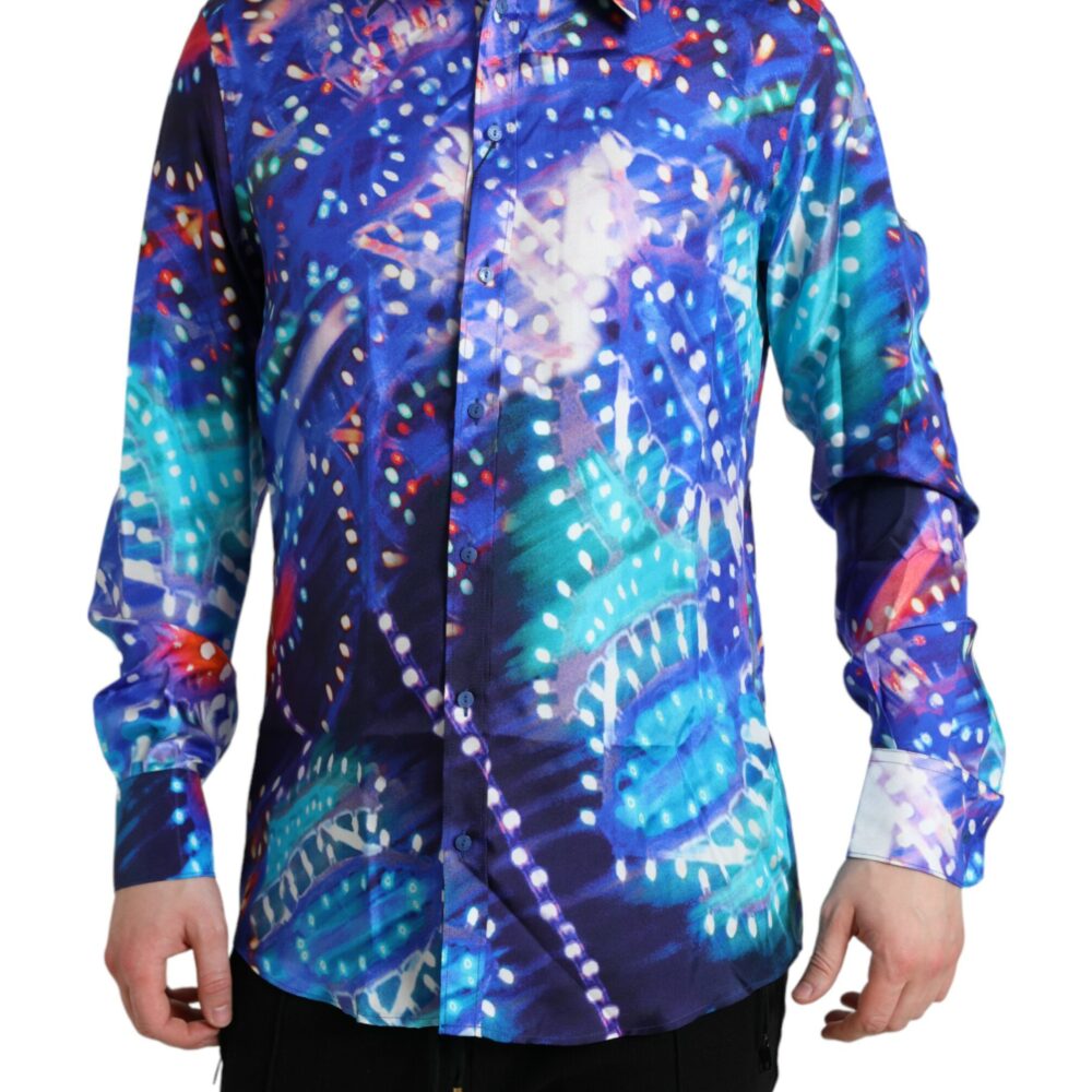 Purple Luminarie Silk Slim MARTINI Shirt