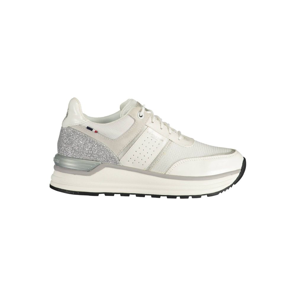 White Polyester Sneaker