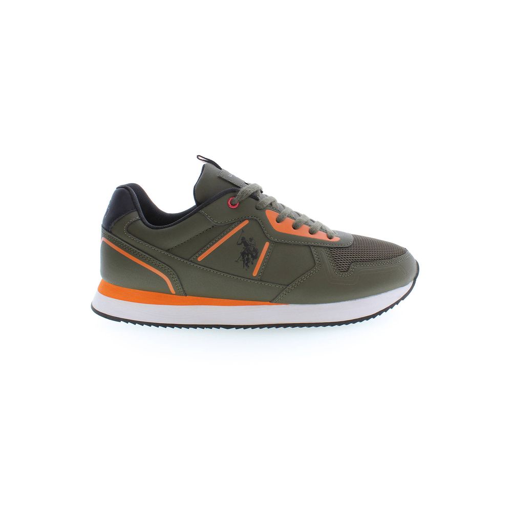 Green Polyester Sneaker
