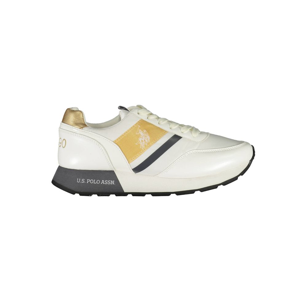 White Polyester Sneaker