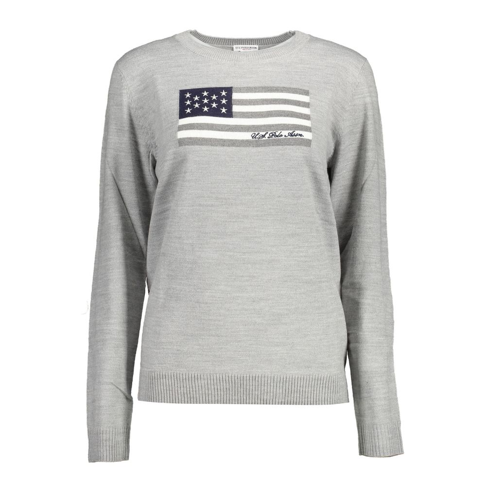 Gray Nylon Sweater