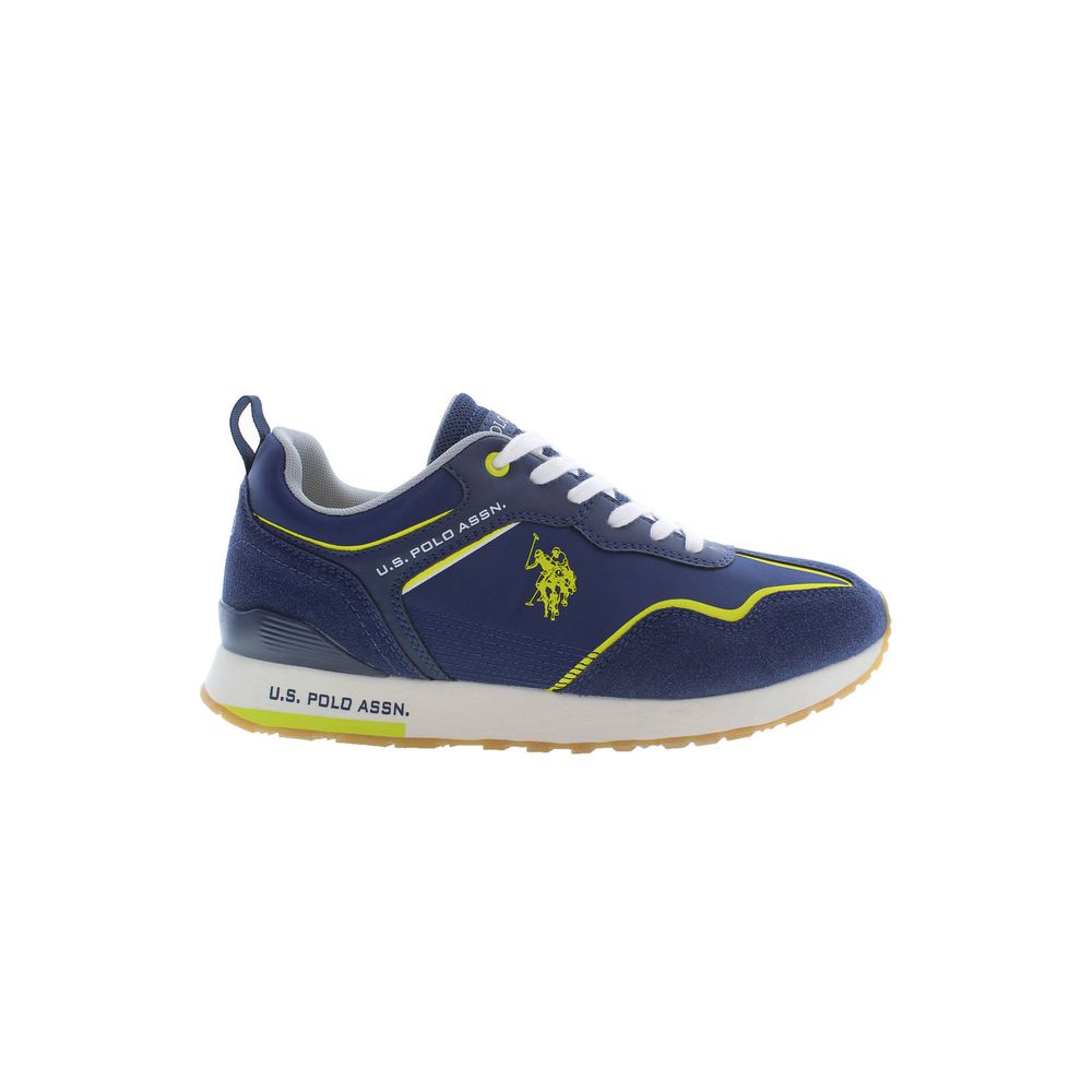 Blue Polyester Sneaker