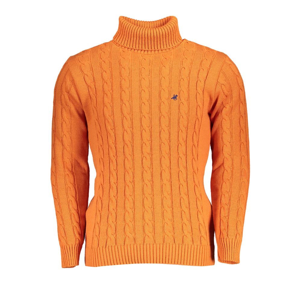 Orange Fabric Sweater