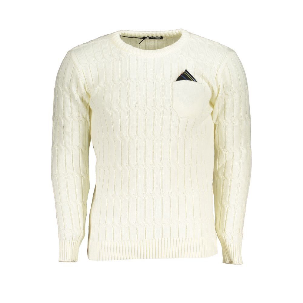 White Fabric Sweater