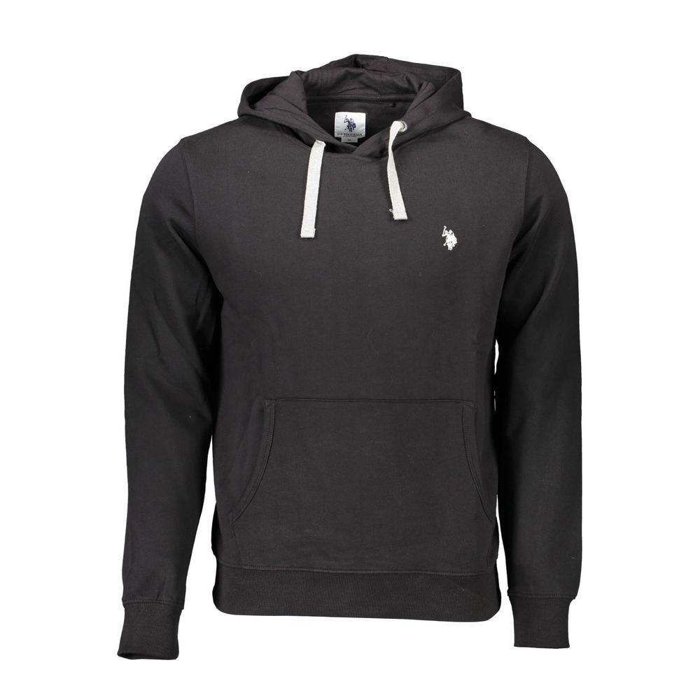Black Cotton Men Sweater
