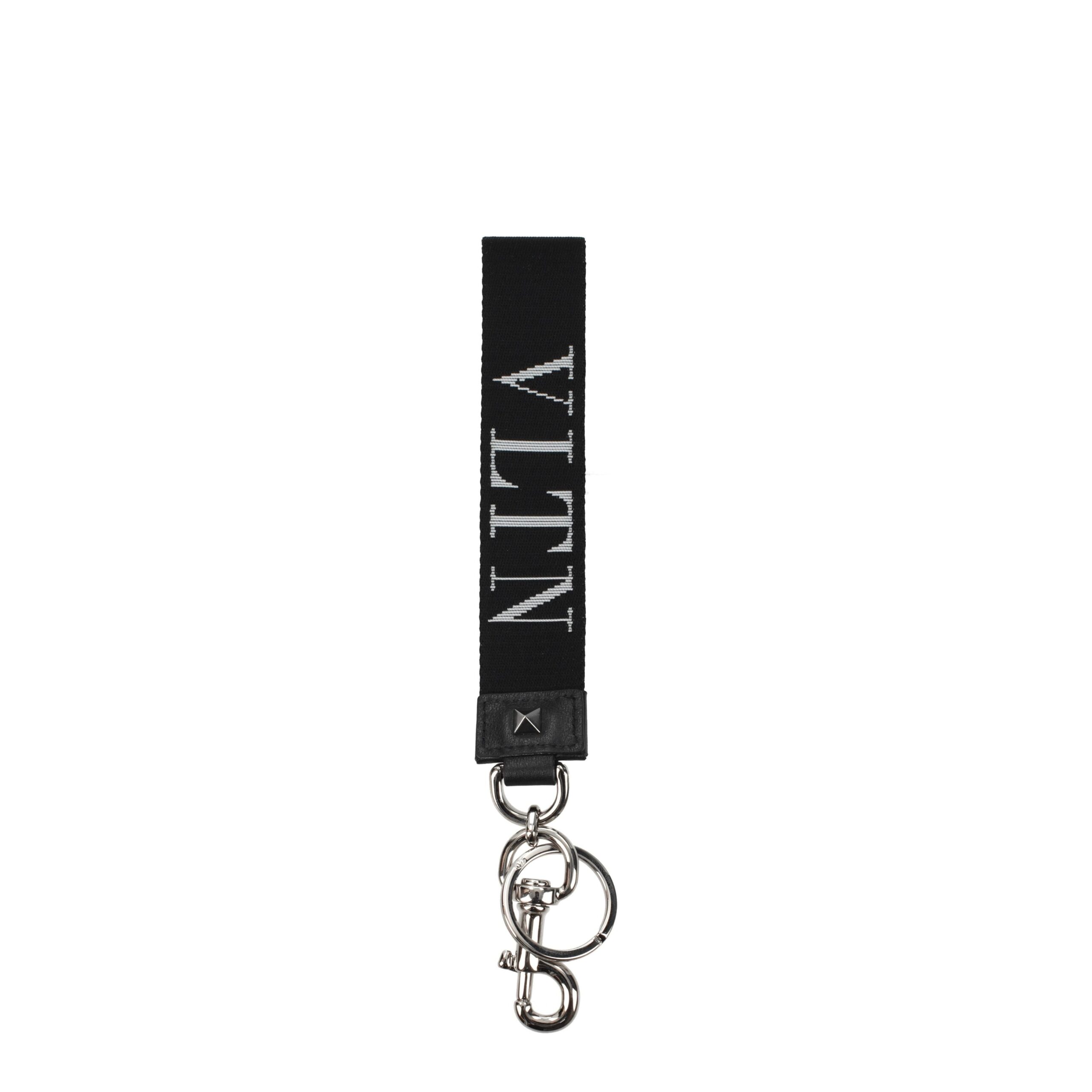 Black Fabric Keychains