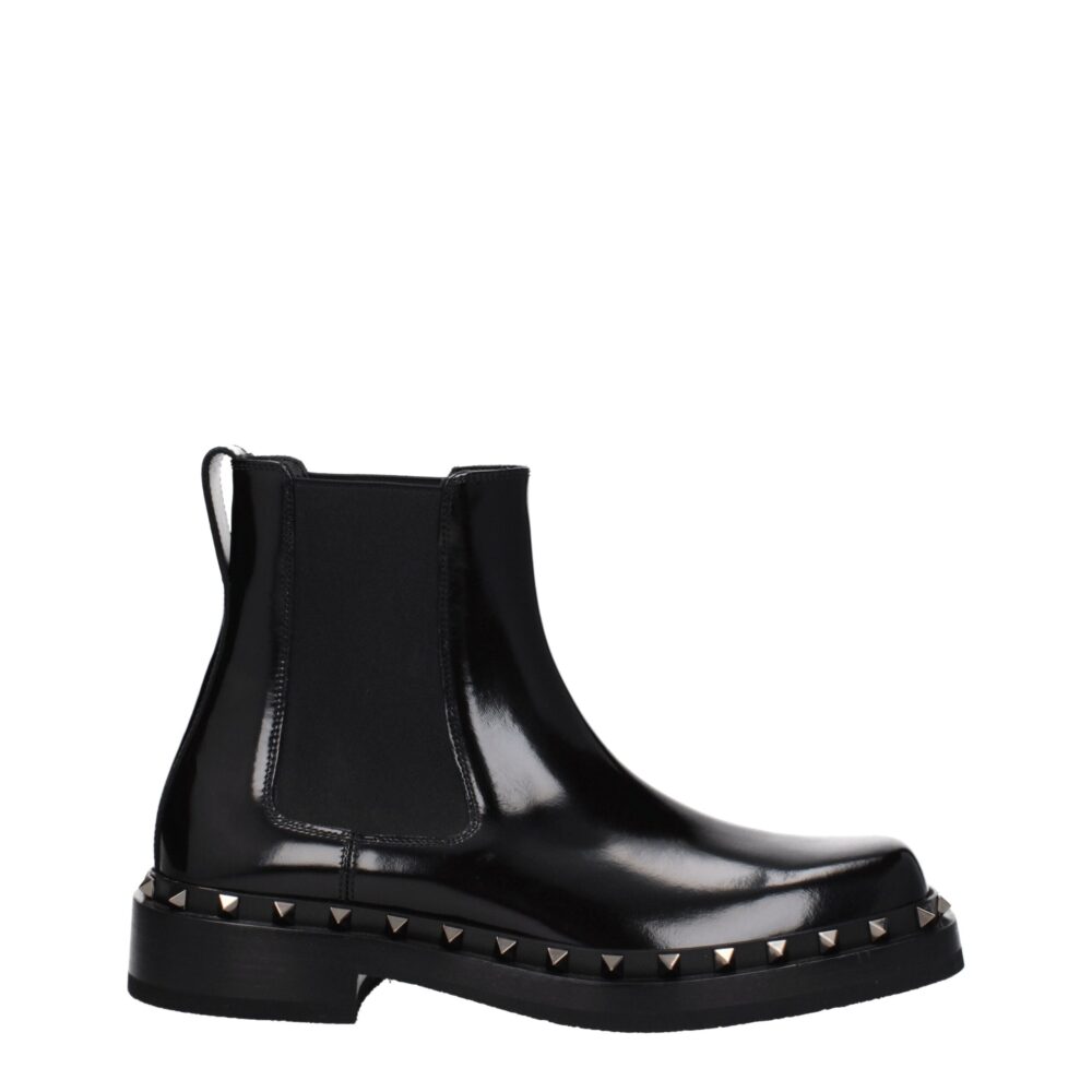 Black Leather Ankle