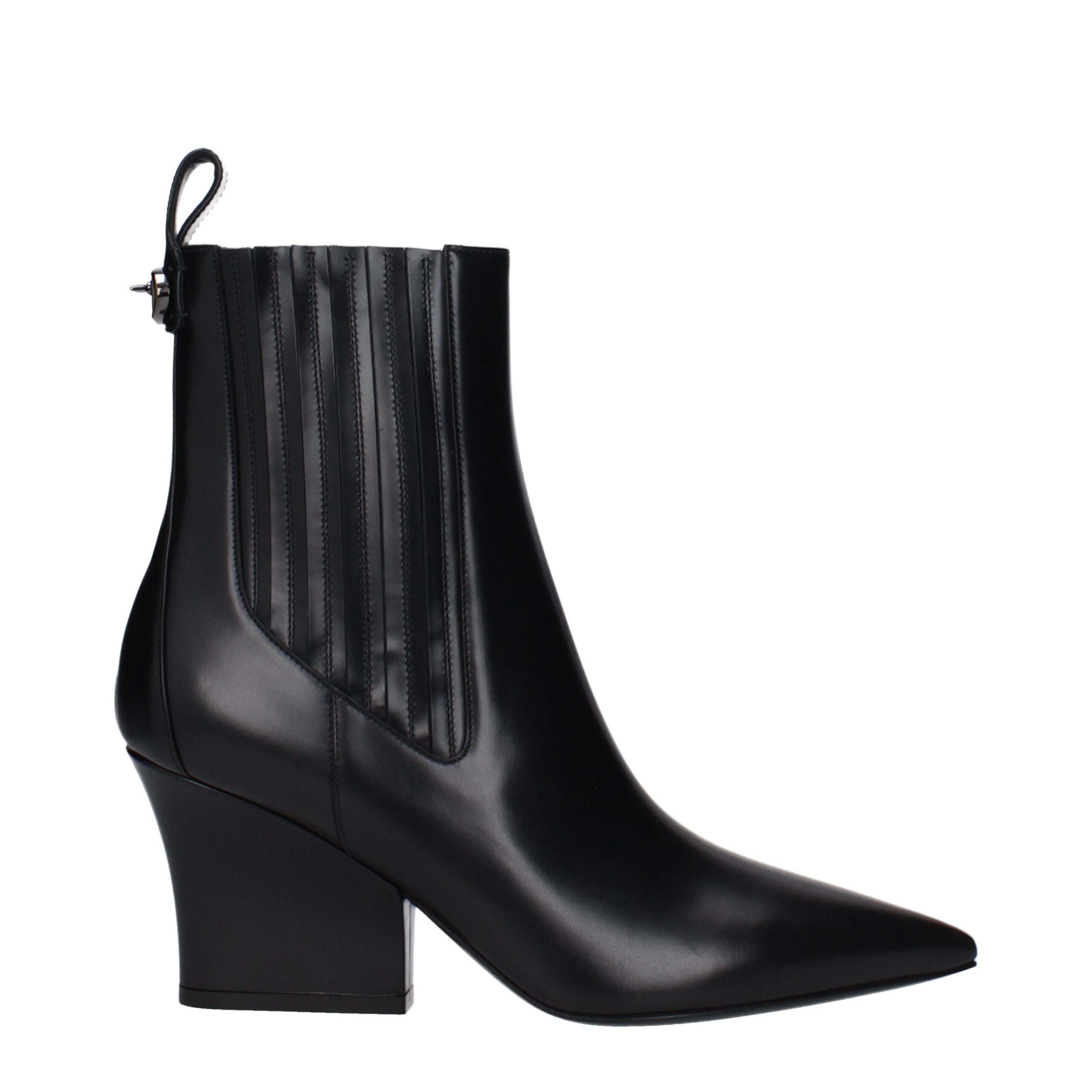 Black Leather Ankle