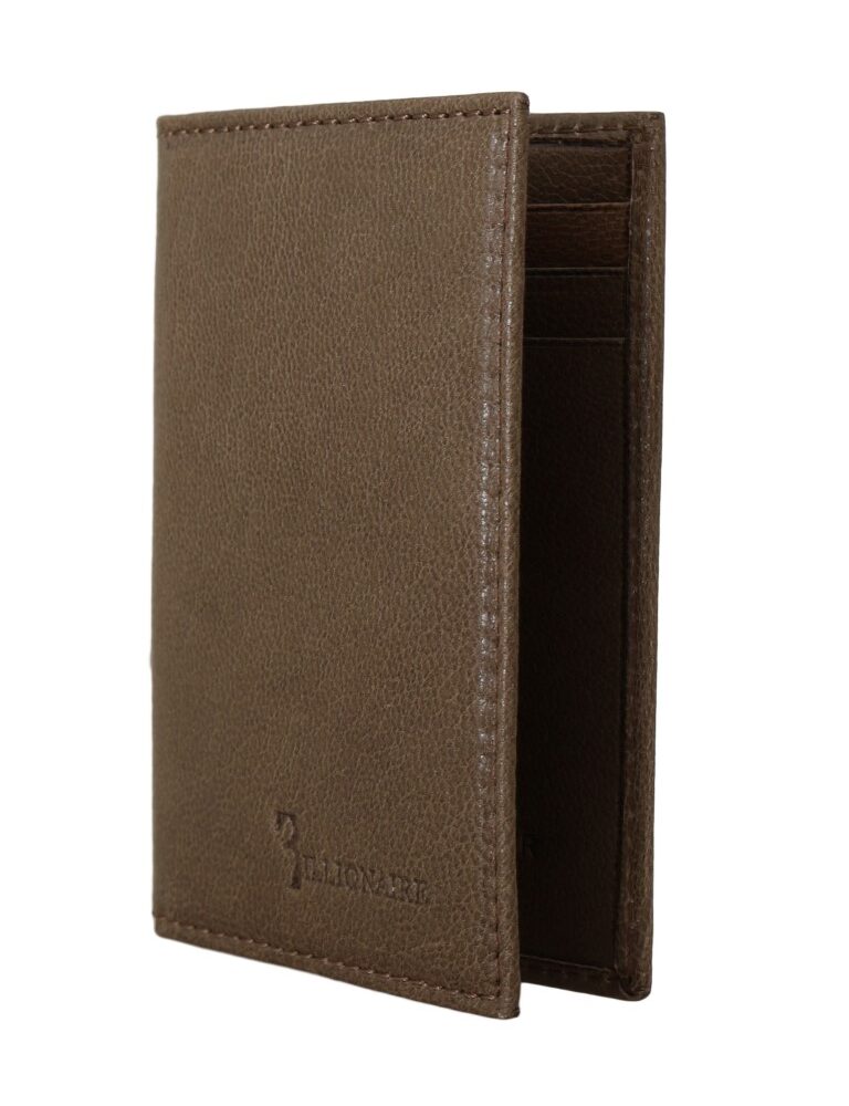 Elegant Leather Men's Wallet in Brown