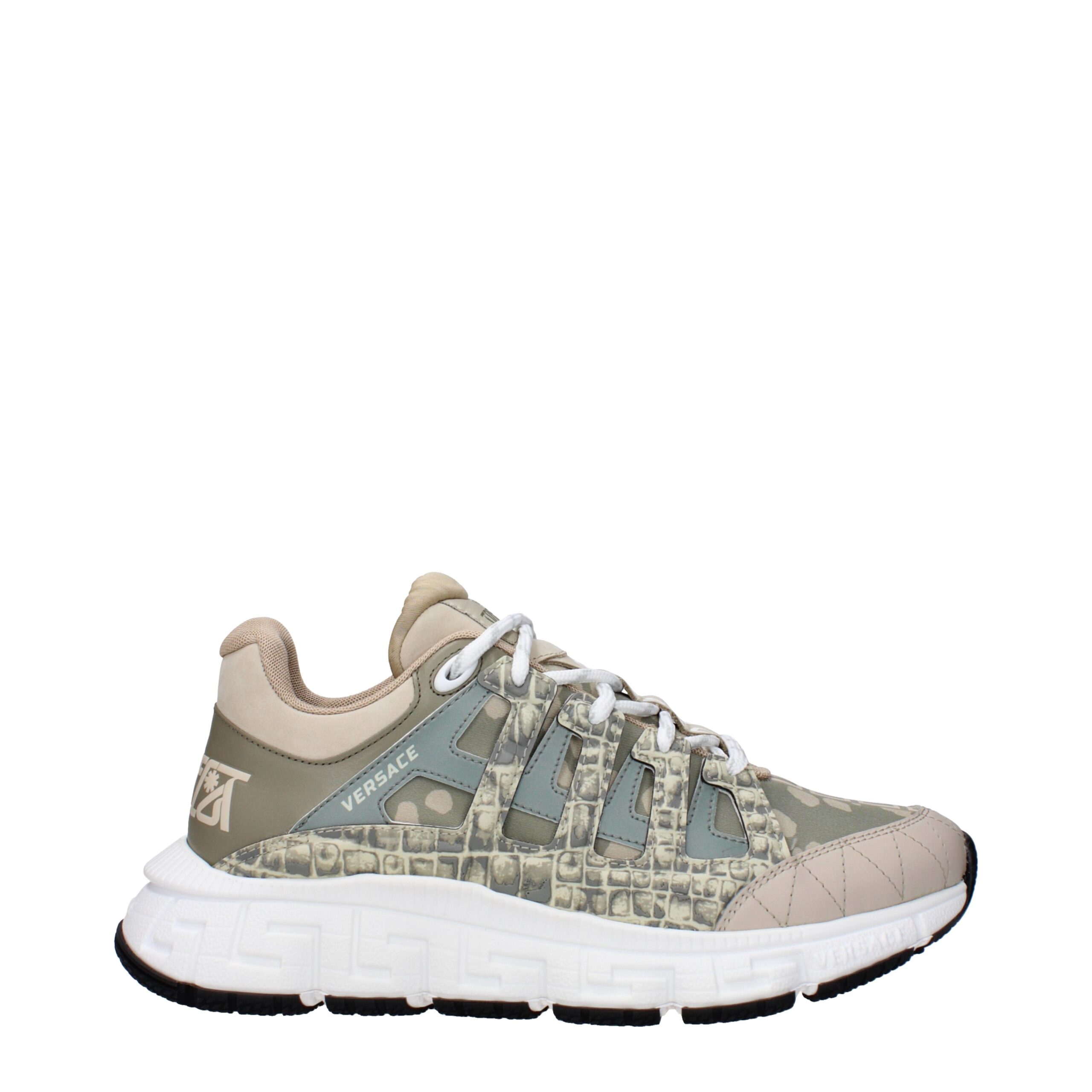 Green Fabric Sneakers