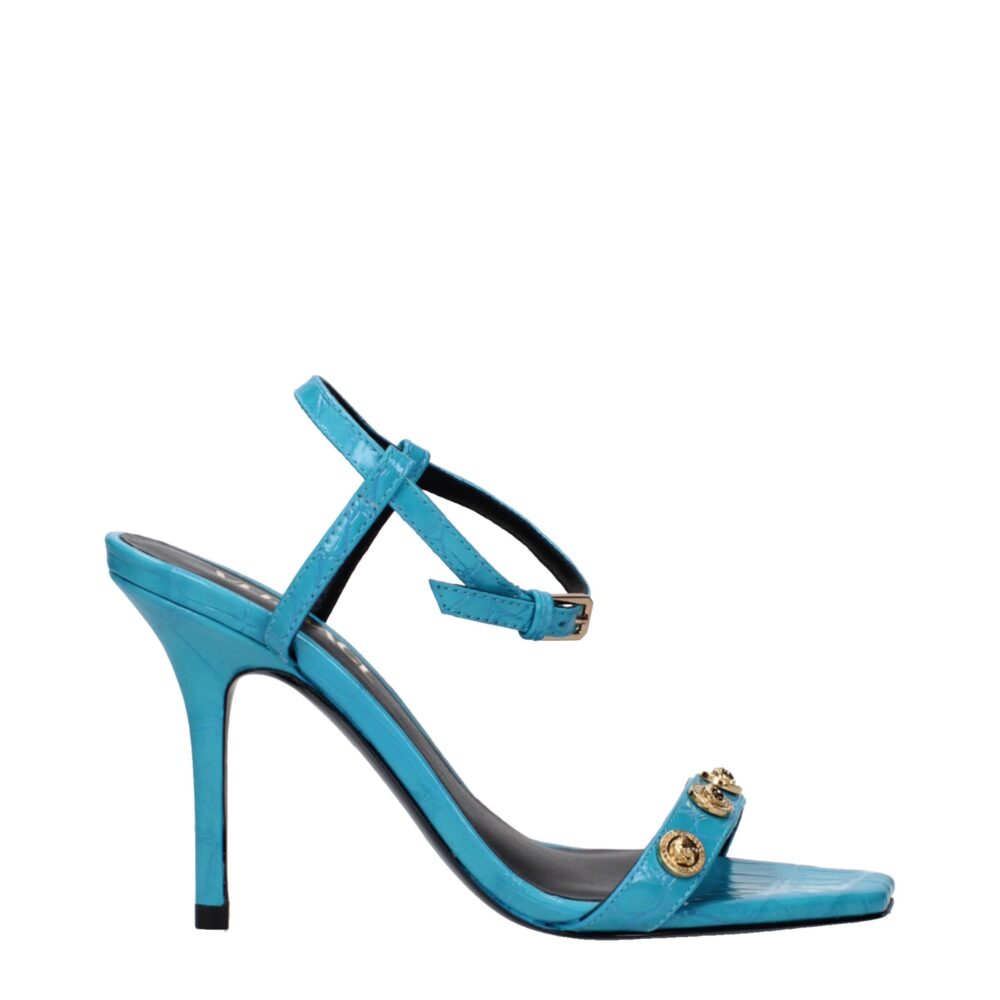 Blue Leather Sandal