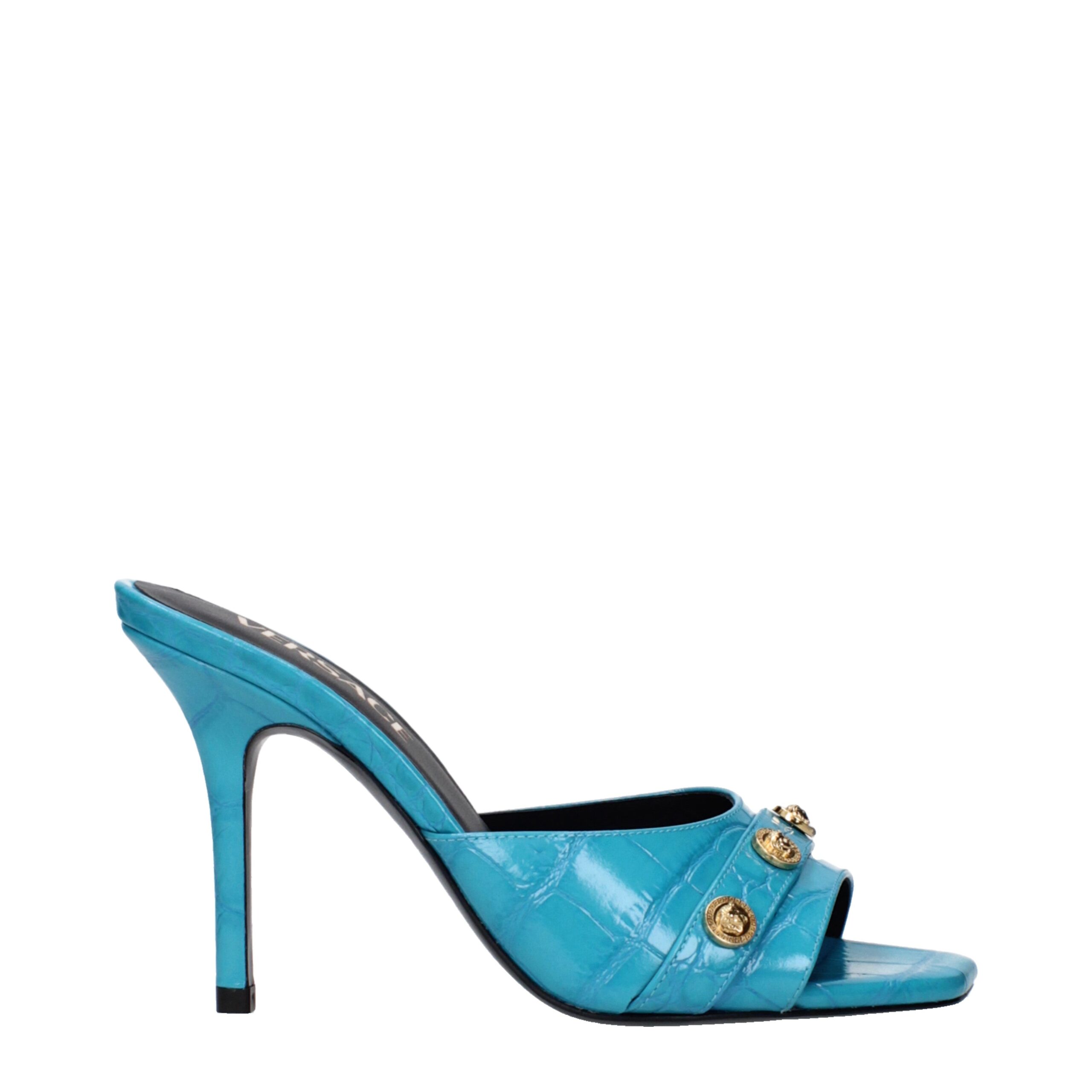 Light Blue Leather Sandal