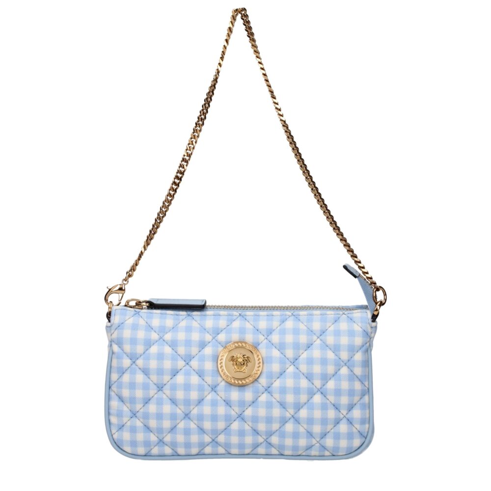Light Blue Fabric Handbag