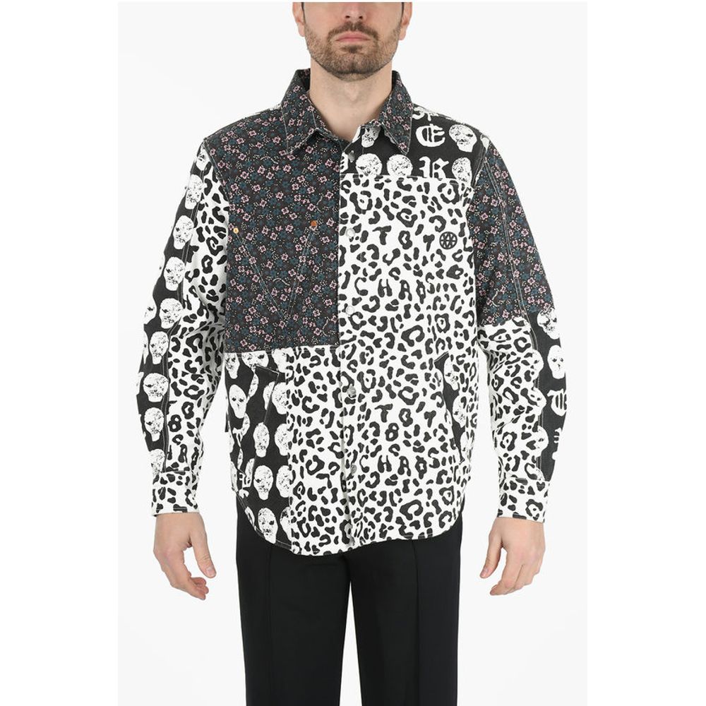 Multi Patterned Denim Jacket