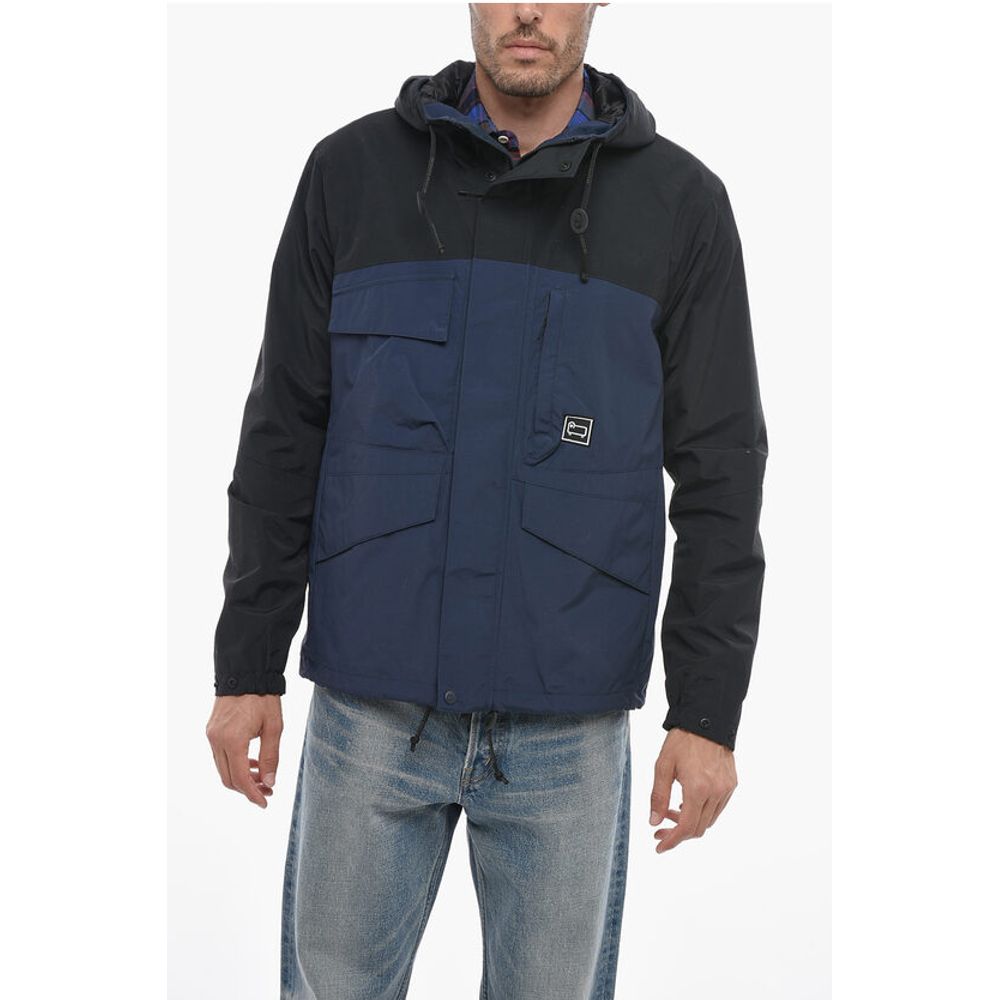 Two-Tone MOUNTAIN STROLL Utility Jacket with Hood