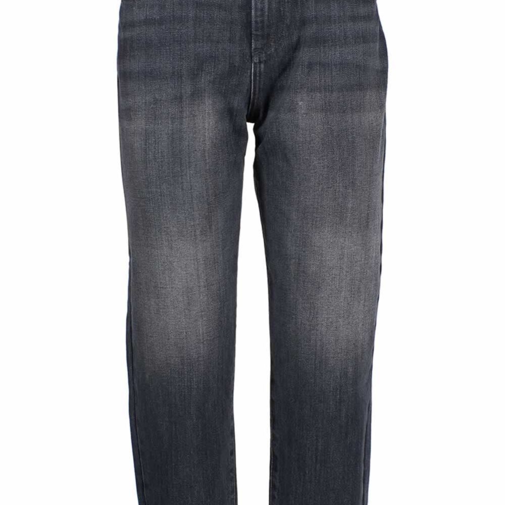 Black Cotton Women's High-Waisted Jean