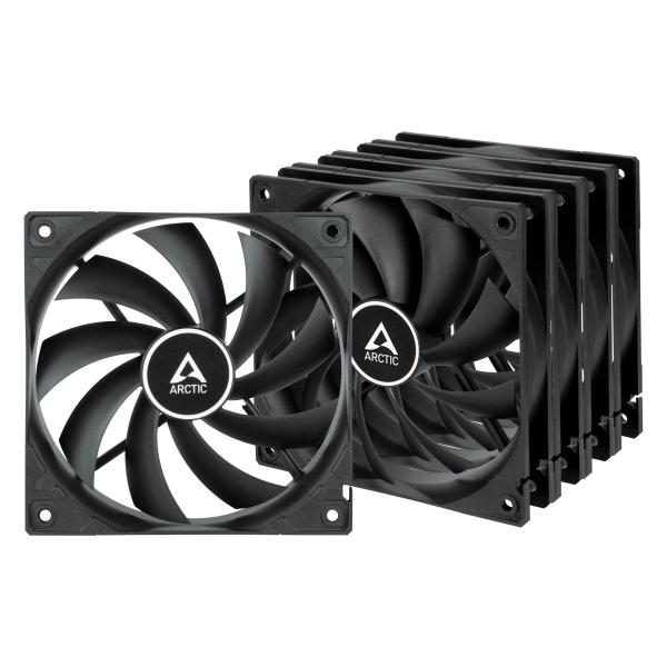 Arctic F12 - Rev 3 - Ventola per case - 120 mm - Nero (confezione da 5)