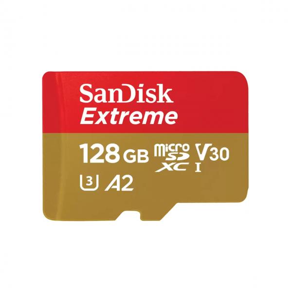 SanDisk Extreme - Scheda di memoria flash (adattatore da microSDXC a SD incluso)