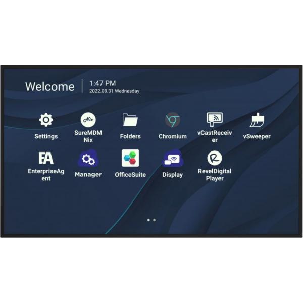 ViewSonic CDE9830 - 249 cm (98") Diagonalklasse CDE30 Series LCD-Display mit LED-Hintergrundbeleuchtung - Digital Signage - mit mit SoC Mediaplayer - Android - 4K UHD (2160p)