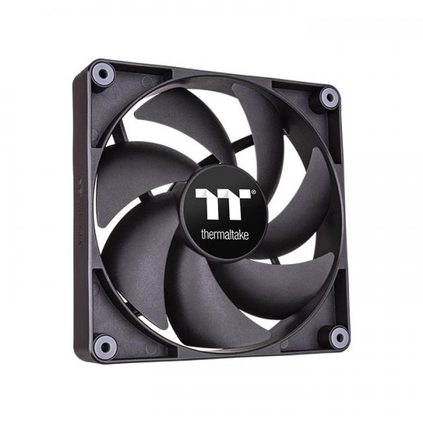 Thermaltake CT120 - Ventola per case - 120 mm - Nero (confezione da 2)