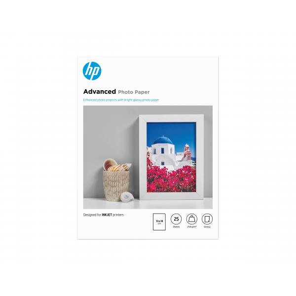 Carta fotografica lucida HP Advanced - Lucida - 130 x 180 mm 25 fogli di carta fotografica