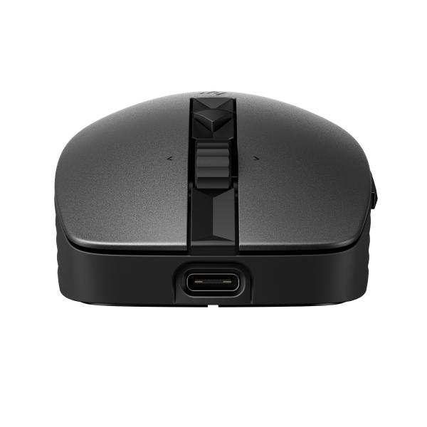 HP 715 - Mouse - multidispositivo, ricaricabile - 7 pulsanti - wireless, cablato - Bluetooth 3.0, 2,4 GHz - ricevitore wireless (USB)