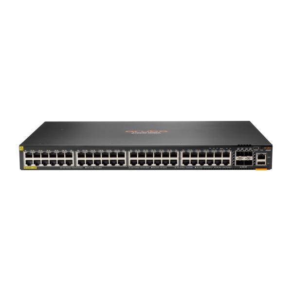 Switch HPE Aruba Networking CX 6200F 48G Classe 4 PoE 4SFP+ 740W - Switch - distanza di stack max 10 km - L3 - gestito - 48 x 10/100/1000 (PoE+)