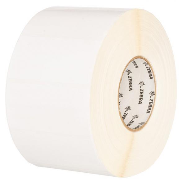 Zebra PolyPro 4000D - Matt - permanenter Acrylklebstoff - beschichtet - perforiert - 25.4 x 50.8 mm 6800 Etikett(en) (20 Rolle(n)