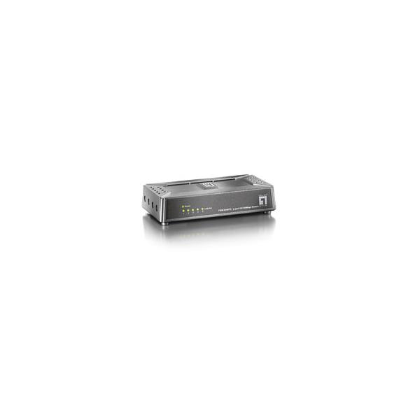 LevelOne FSW-0508TX - Interruttore - 5 x 10/100 - Desktop