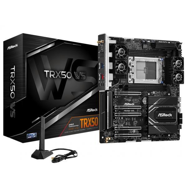 ASRock TRX50 WS - Scheda madre - E-ATX - Presa sTR5 - Chipset AMD TRX50 - USB4, USB-C 3.2 Gen 2x2, USB 3.2 Gen 2, USB 3.2 Gen 1 - 10 Gigabit LAN, 2.5 Gigabit LAN, Bluetooth, Wi-Fi - Grafica integrata (CPU richiesta)