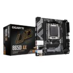 Gigabyte B650I AX - 1.0 - Scheda madre - Mini-ITX - Socket AM5 - Chipset AMD B650 - USB 3.2 Gen 1, USB-C 3.2 Gen 1, USB 3.2 Gen 2 - 2.5 Gigabit LAN, Wi-Fi 6E, Bluetooth - Scheda grafica integrata (CP