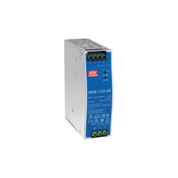 LevelOne 48V DC Industrie-Netzteil, 120W, DIN-Schiene,-20 ~ +70 ?, 120 W, 90 - 264 V, 47 - 63 Hz, 2.25 A, 16 ms, Überlastschutz, Überspannung, Kurzschluß