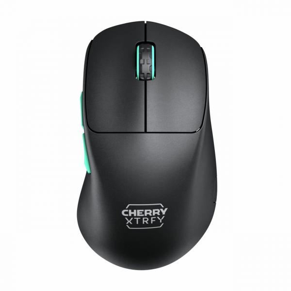 Cherry Xtrfy M64 - mouse - ergonomico - ottico - 5 pulsanti - wireless - 2,4 GHz - ricevitore wireless (USB)
