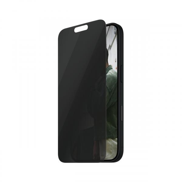 PanzerGlass SAFE. by PanzerGlass - Bildschirmschutz für Handy - ultrabreite Passform - Glas - mit Sichtschutzfilter - Rahmenfarbe schwarz (Packung mit 50)