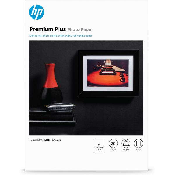 Carta fotografica HP Premium Plus - Semilucida - A4 (210 x 297 mm)