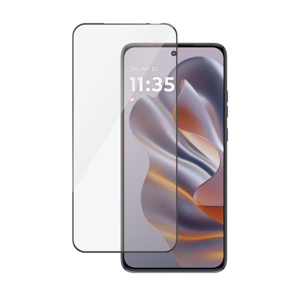 Proteggi schermo PanzerGlass ® con cornice nera Motorola edge 50 Neo § Ultra-Wide Fit, Motorola, Motorola - Edge 50 Neo, Uso asciutto, Resistente ai graffi, Resistente agli urti, Trasparente, 1 pezzo(i)