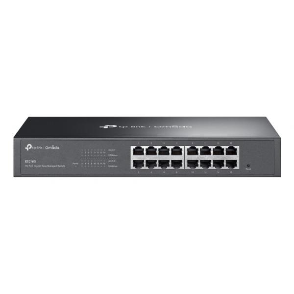 TP-LINK Omada ES216G, Managed, L2, Gigabit Ethernet (10/100/1000), Rack-Einbau